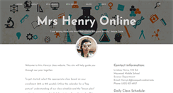 Desktop Screenshot of mrshenryonline.com